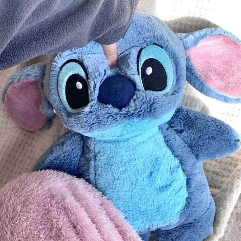 Stitch Home Hot Water Filling Bag Soft Plush Shoulder Hand Warmer Warm Belly Instant Hot Pack Winter Plush Warm Hand Bag