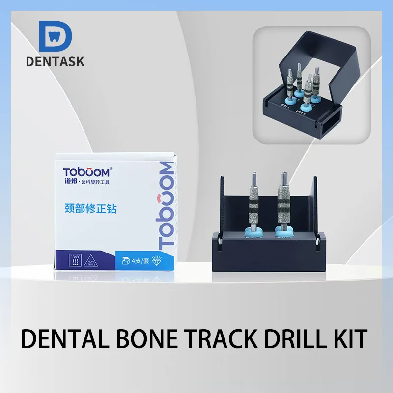 

Dental Bone Track Drill Kit Implant Insertion Place Guided Neck Correction Drills Diamond Coated Grinding Jawbone FG7604​
