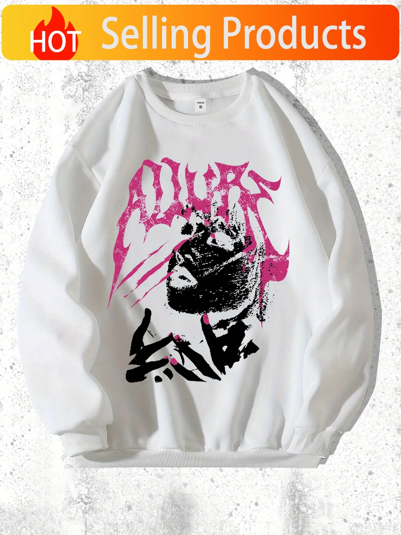 Sweat-shirt graphique gothique pour homme - Coupe décontractée et ample avec col rond pour l'automne/hiver