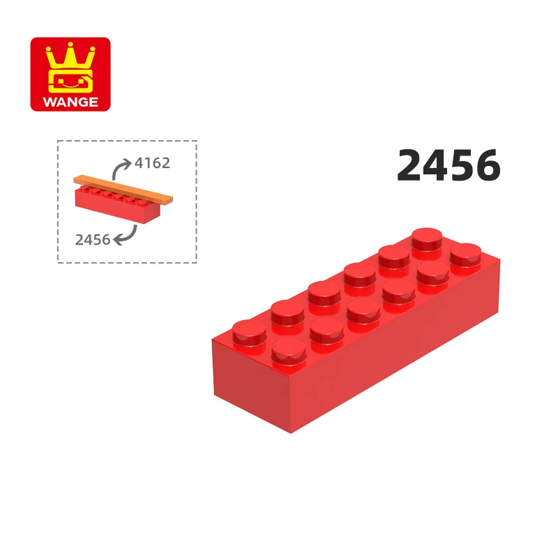 

Wange 2456 100g/28PCS 2x6 Building Blocks Moc Basic Thick Bricks Loose Parts Compatible with Bricks DIY Children Assembly Toys
