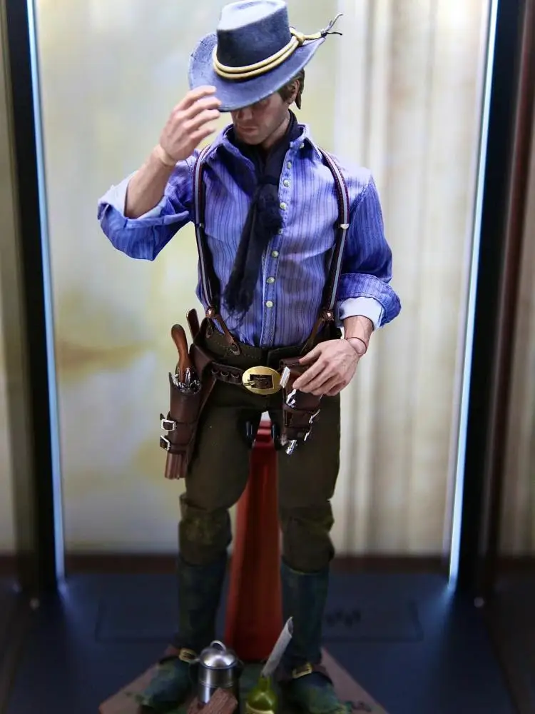 In Stock LIMTOYS LIM008 1/6 Scale Collectible Western Cowboy Arthur Morgan Model 12\'\' Male Soldier Action Figure with 2 Head