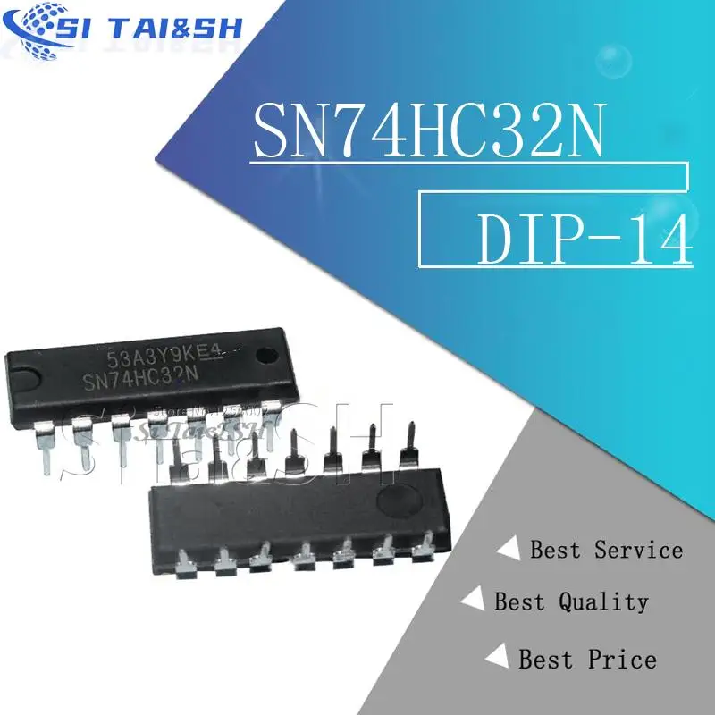 10PCS SN74HC32N DIP-14 SN74HC32 DIP 74HC32N 74HC32 new and original IC