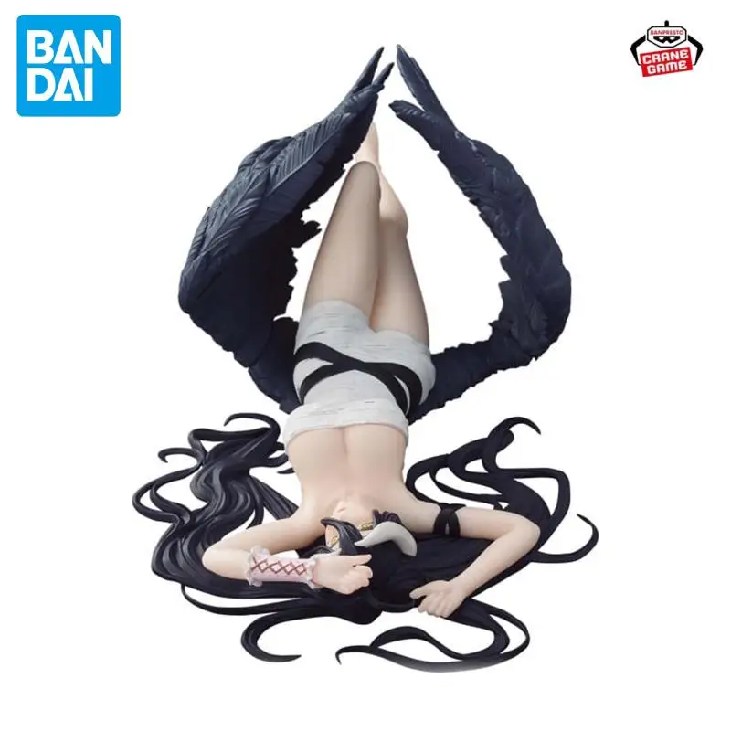 

In Stock Bandai Original Banpresto Overlord Relax Time Roll Bandage Ver Albedo 20Cm Action Figurine Model Collections Toy Gift