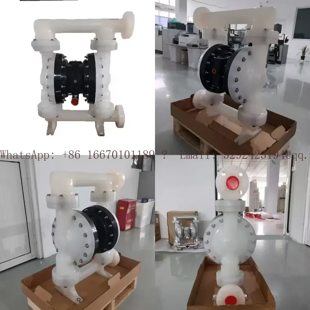 YYH PD20P-FPS-PTT Pneumatic Diaphragm Pump with Polypropylene Shell & Ptfe/Santoprene Diaphragm 184Gpm Low Pressure 120 psi