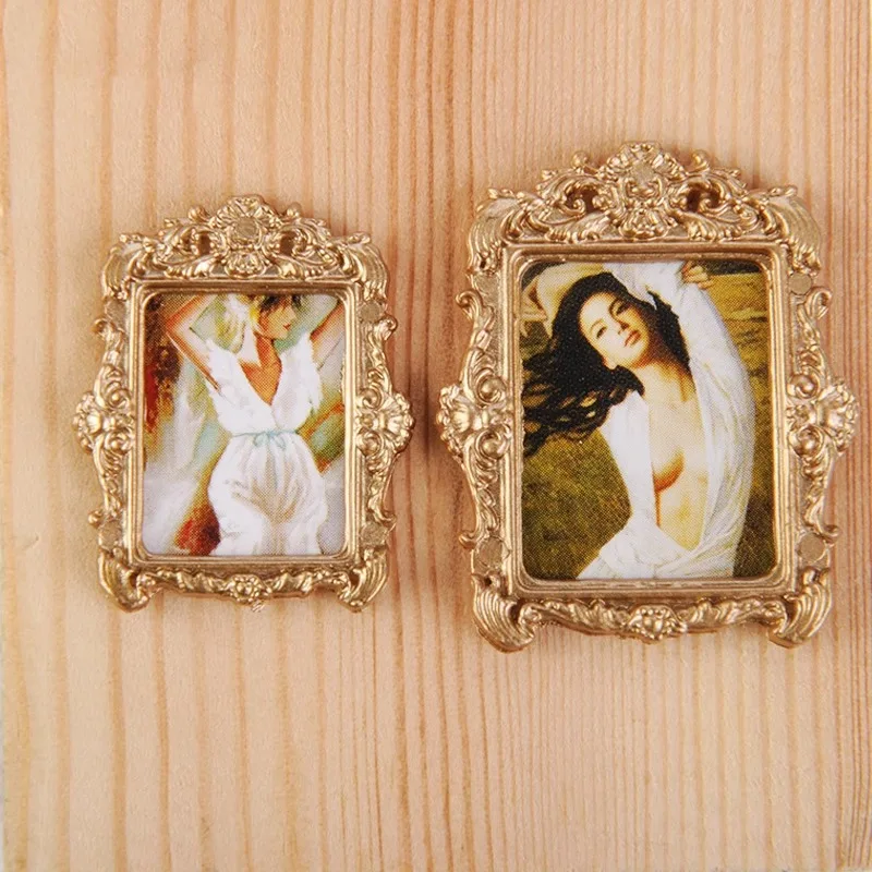 

1:25 Scale Miniature 3D Picture Frame Dollhouse Decorative Cross Section DIY Craft Accessory No Tools Needed