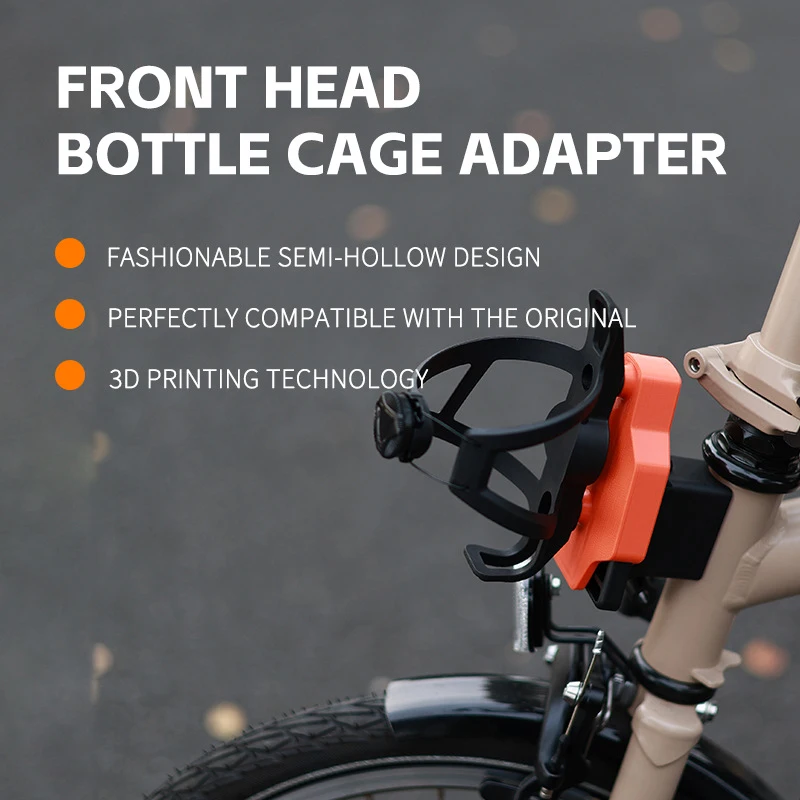

LiLioo Pig Nose Front Mount Adapter Water Bottle Holder Converter For Brompton Dahon Folding Bike Easy Install Modified Cycling