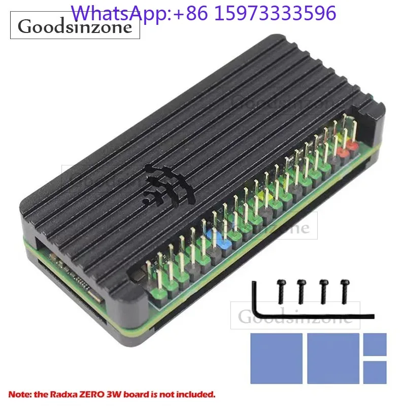 2pcs Passive Cooling Aluminum Protective Shell ZERO 3W for Single‑Board Computer Heat Dissipation