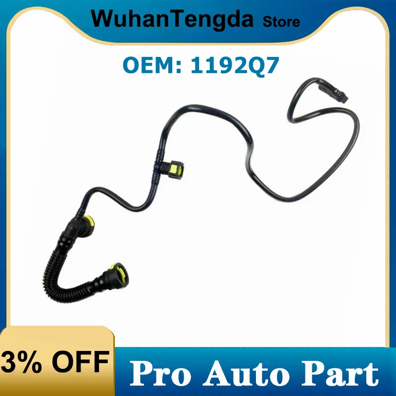 1192Q7 Engine Rocker Cover Breather Pipes Crankcase Exhaust Hose for Peugeot 206 207 Citroen C2 1.4