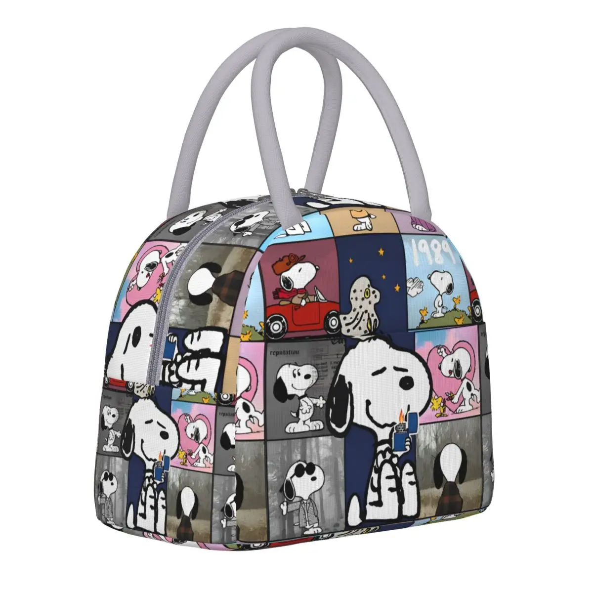 Cute Snoopy Cartoon Merch borsa per il pranzo isolata per il lavoro scatole per alimenti per la conservazione delle arachidi dispositivo di