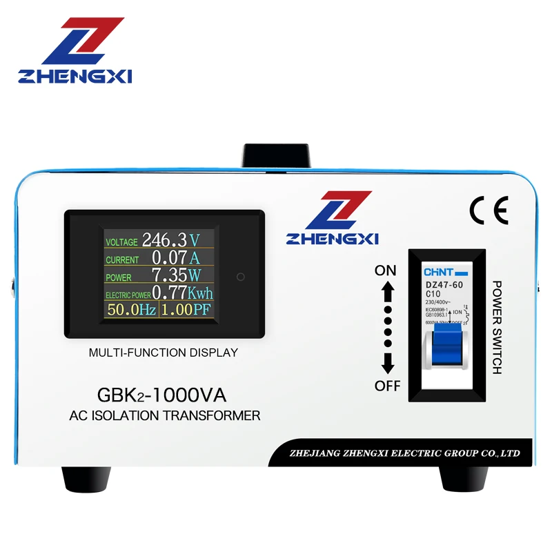 

Трансформатор разделительный ZX GBK-1000VA/1000W, 220В на 220В, однофазный, с входным напряжением 110В