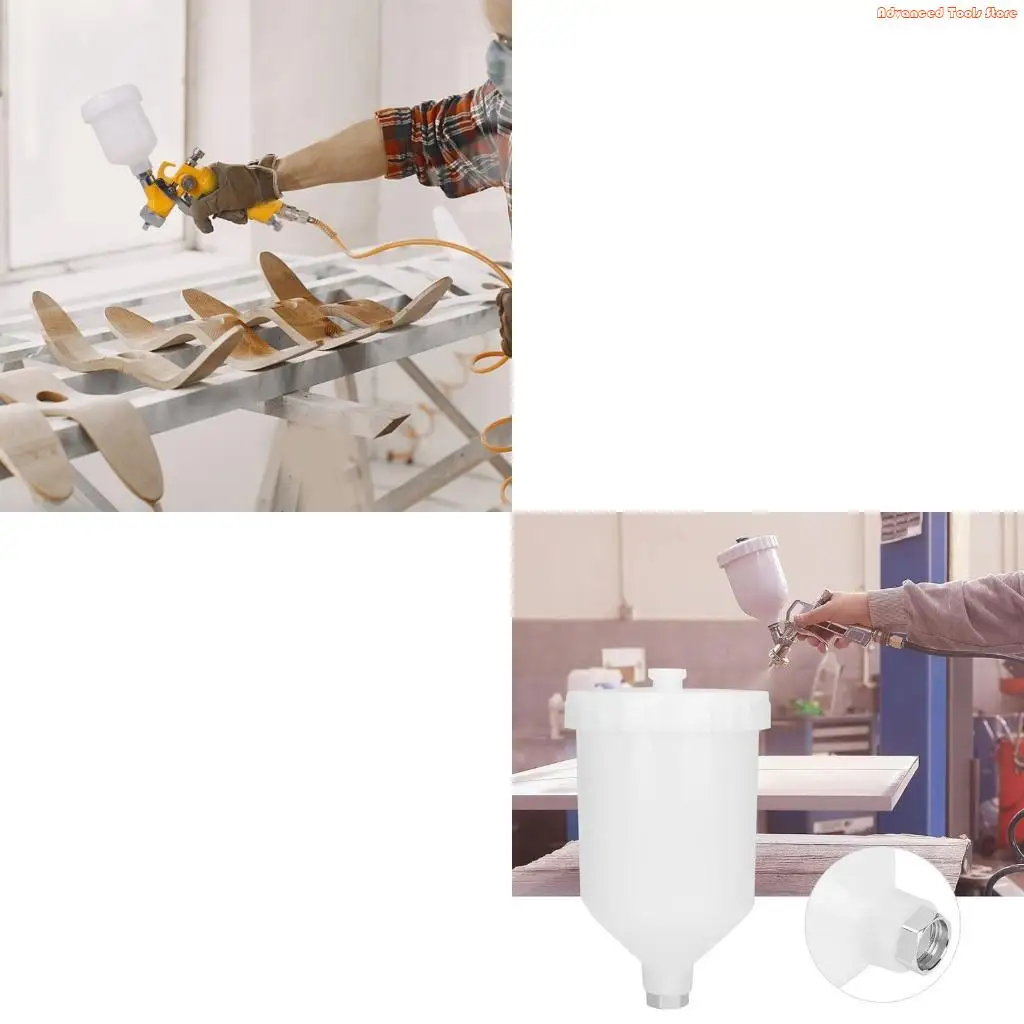 High Hardness 125/250ML Plastic Sprayer Paint Pot Sprayer Cup Feed W91B