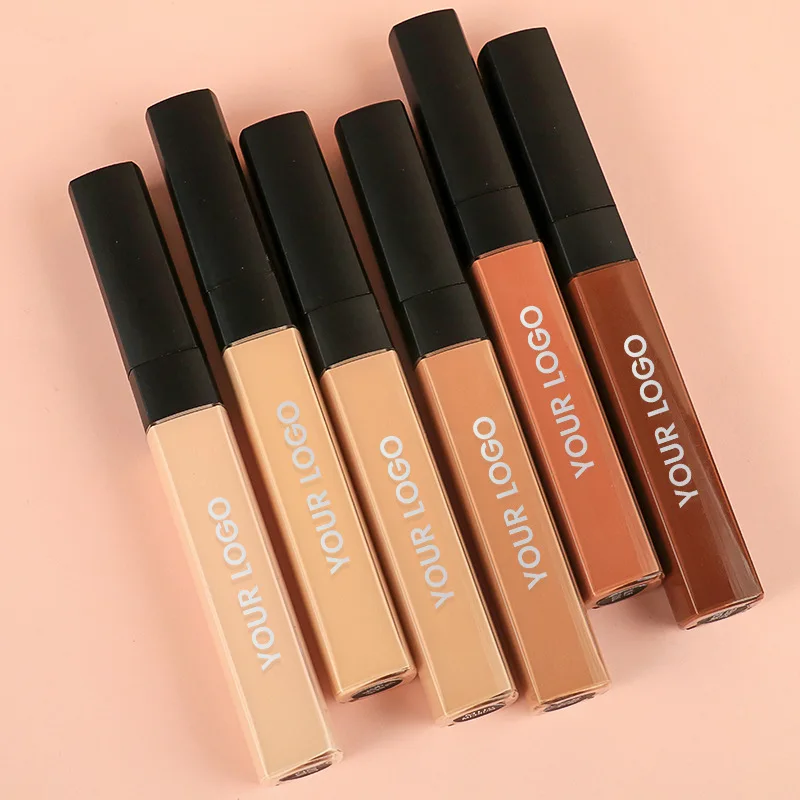 Face Concealer Makeup Full Coverage Dark Skin Tone Waterproof Moisturizing Liquid Concealer Private Label Wholesale 10pcs/lot