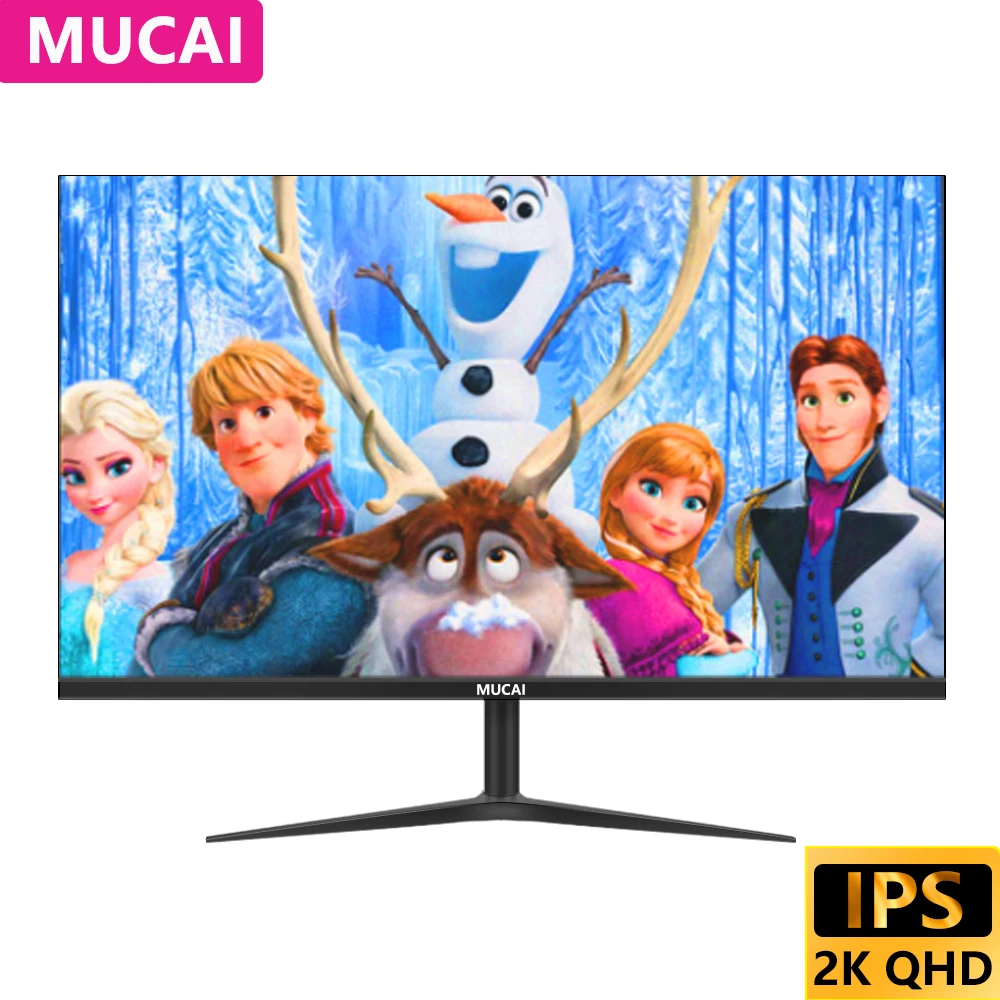 

MUCAI 24/27 Inch 2K Monitor 75Hz Desktop PC Lcd Display Gaming Flat Panel Screen Computer LED 2560*1440 HDMI-Compatible/DP