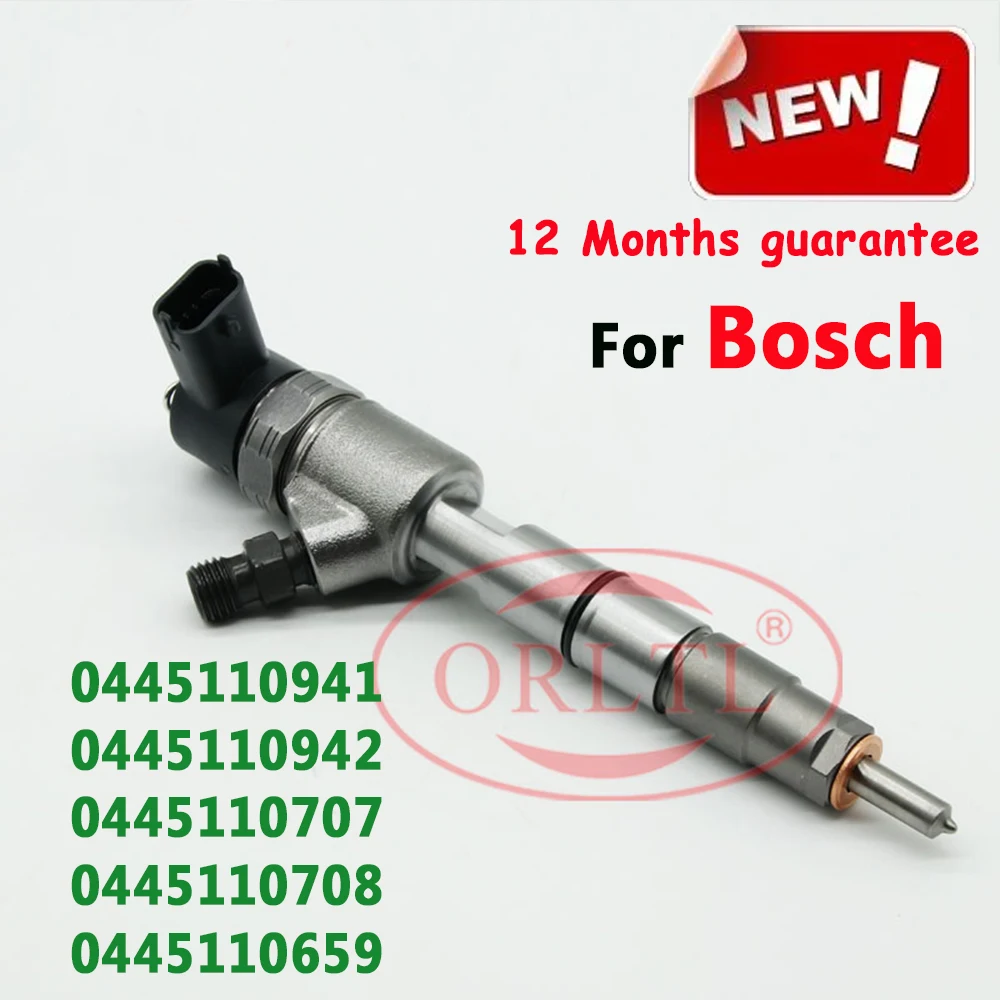 

ORLTL Diesel Fuel Common Rail Injector 0445110941 0445110942 0445110707 0445110708 0445110659 For Bosch JAC CAR