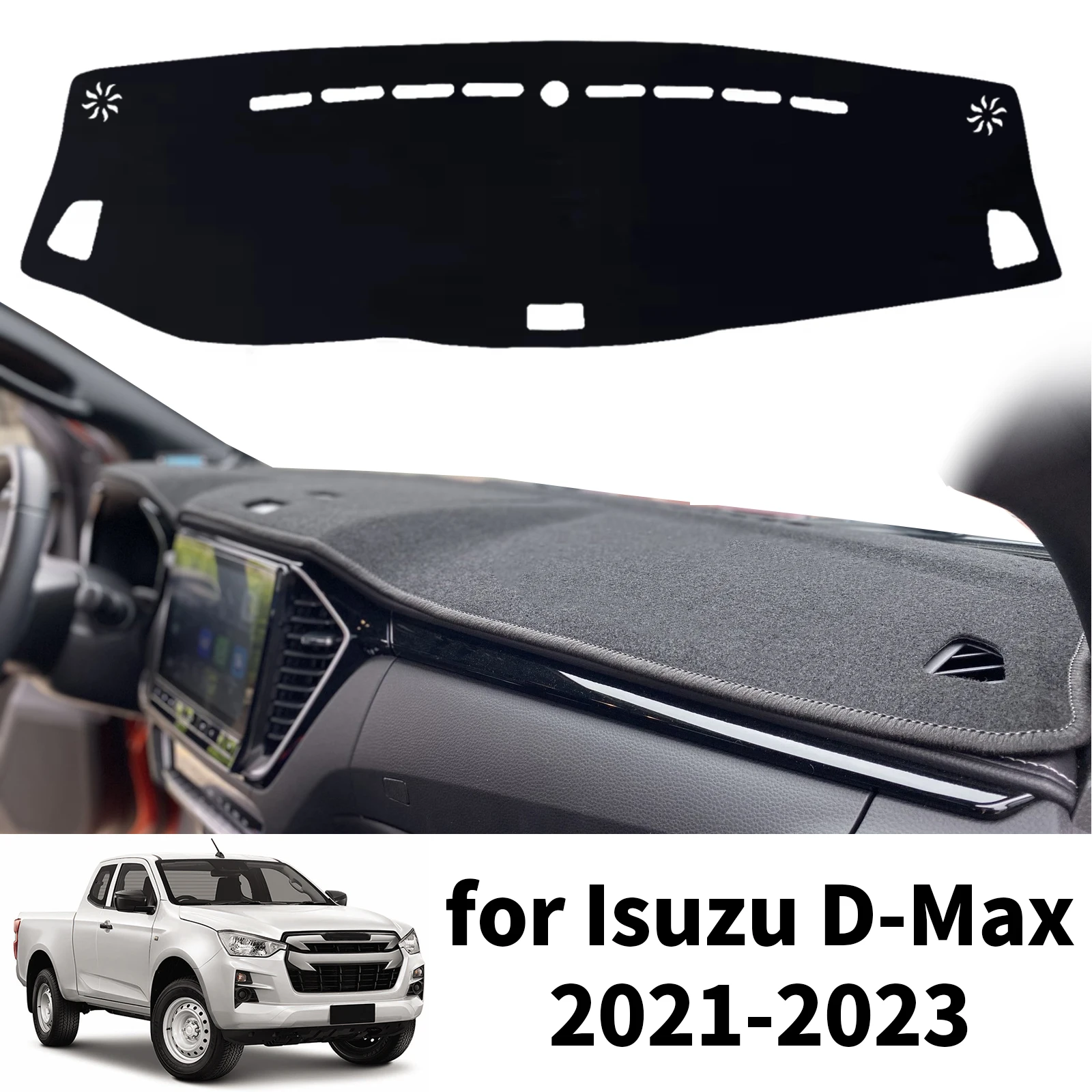 

for Isuzu D-Max DMax D Max 2021 2022 2023 Dashboard Cover Pad Dashmat Dash Mat Anti-Slip Sunshade Protective Carpet Accessories