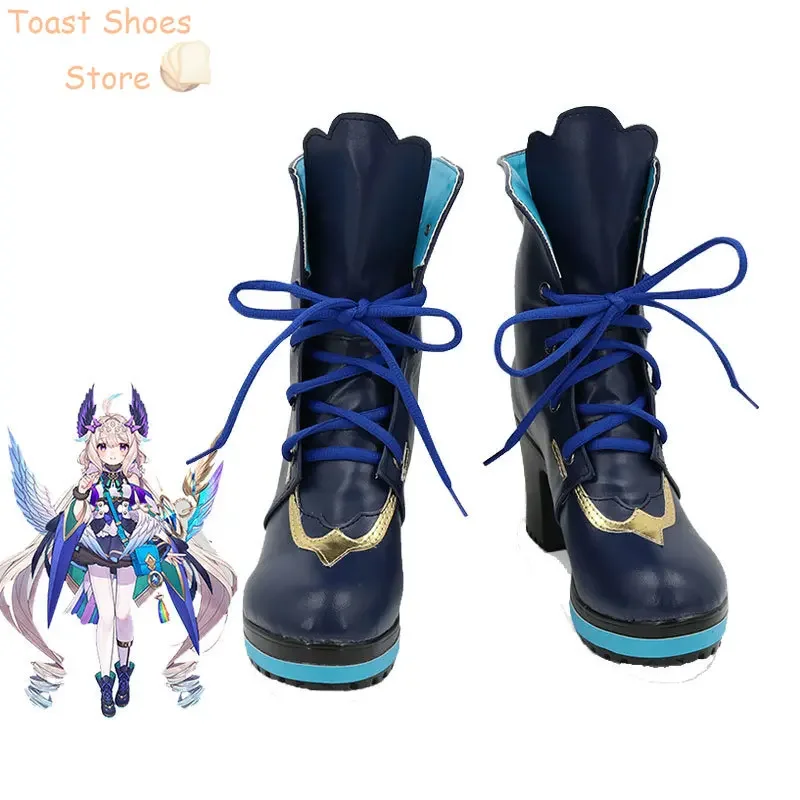 

Enna Alouette Cosplay Shoes Halloween Carnival Boots PU Leather Shoes Vtuber Cosplay Props Costume Prop