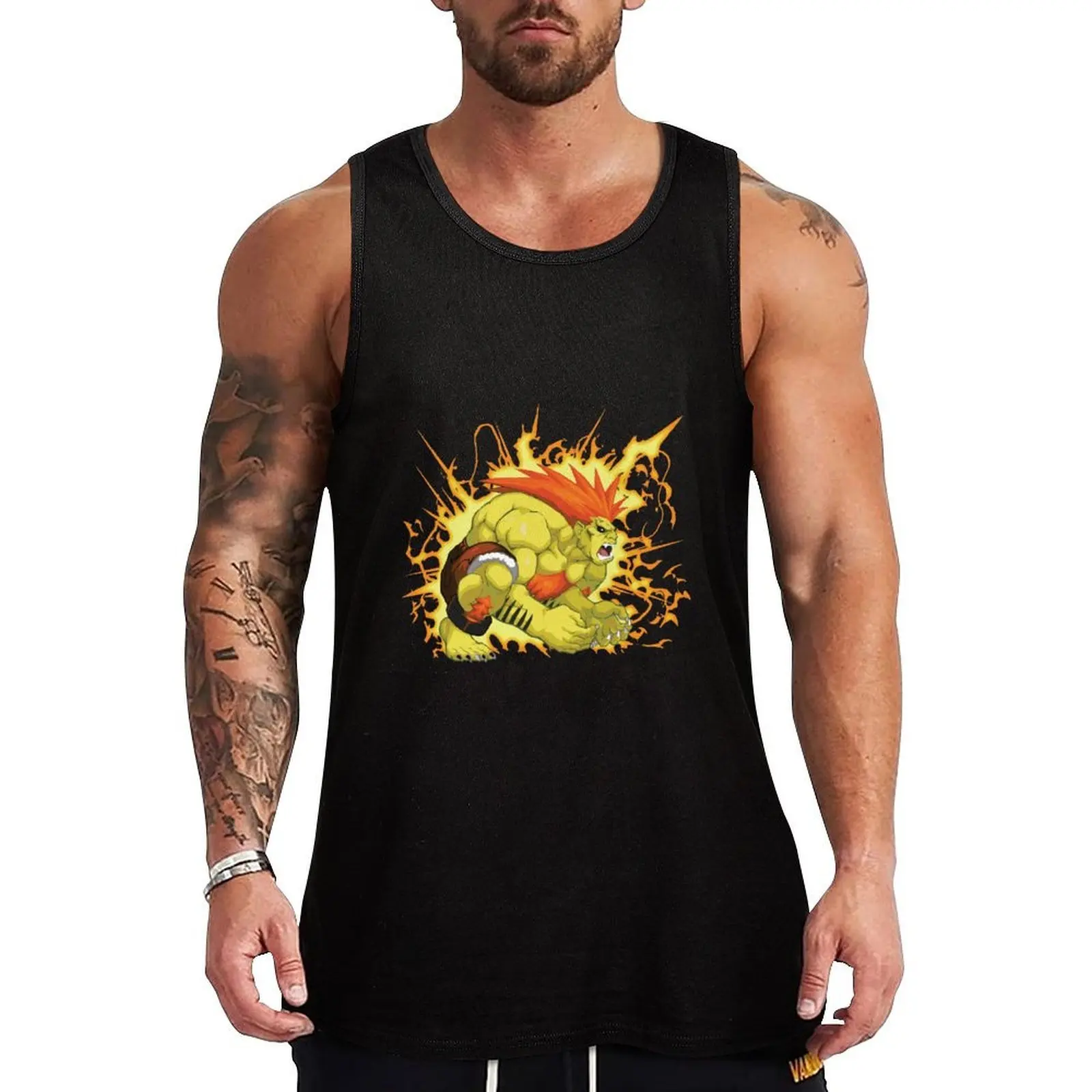 

blanka Tank Top bodybuilding men clothes muscle t-shirt t shirts