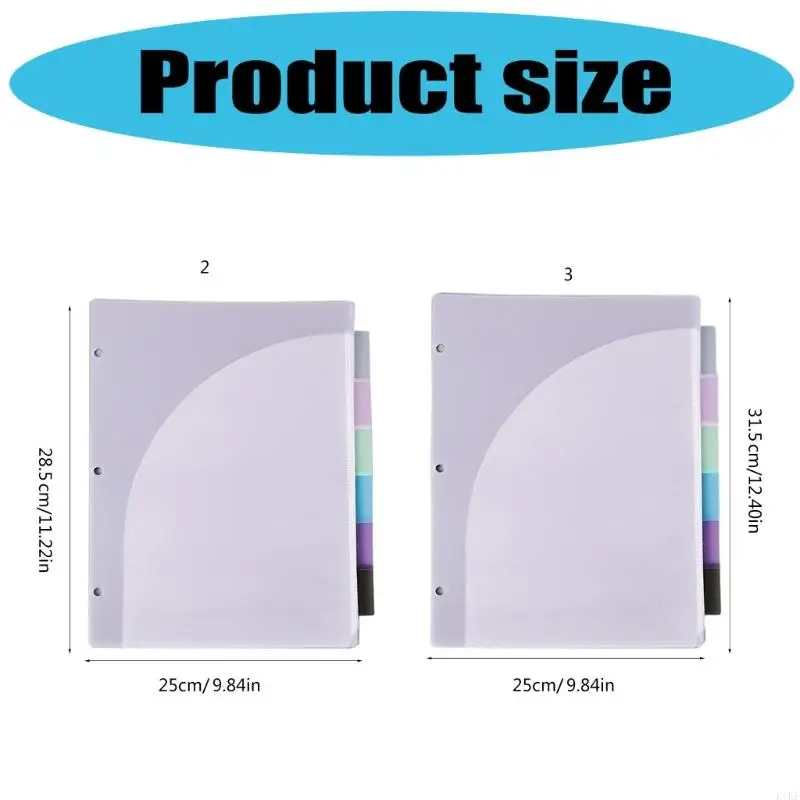 6 túi mở rộng thư mục với các trang có thể tháo rời thư mục phân loại nước K1KF có thể tháo rời