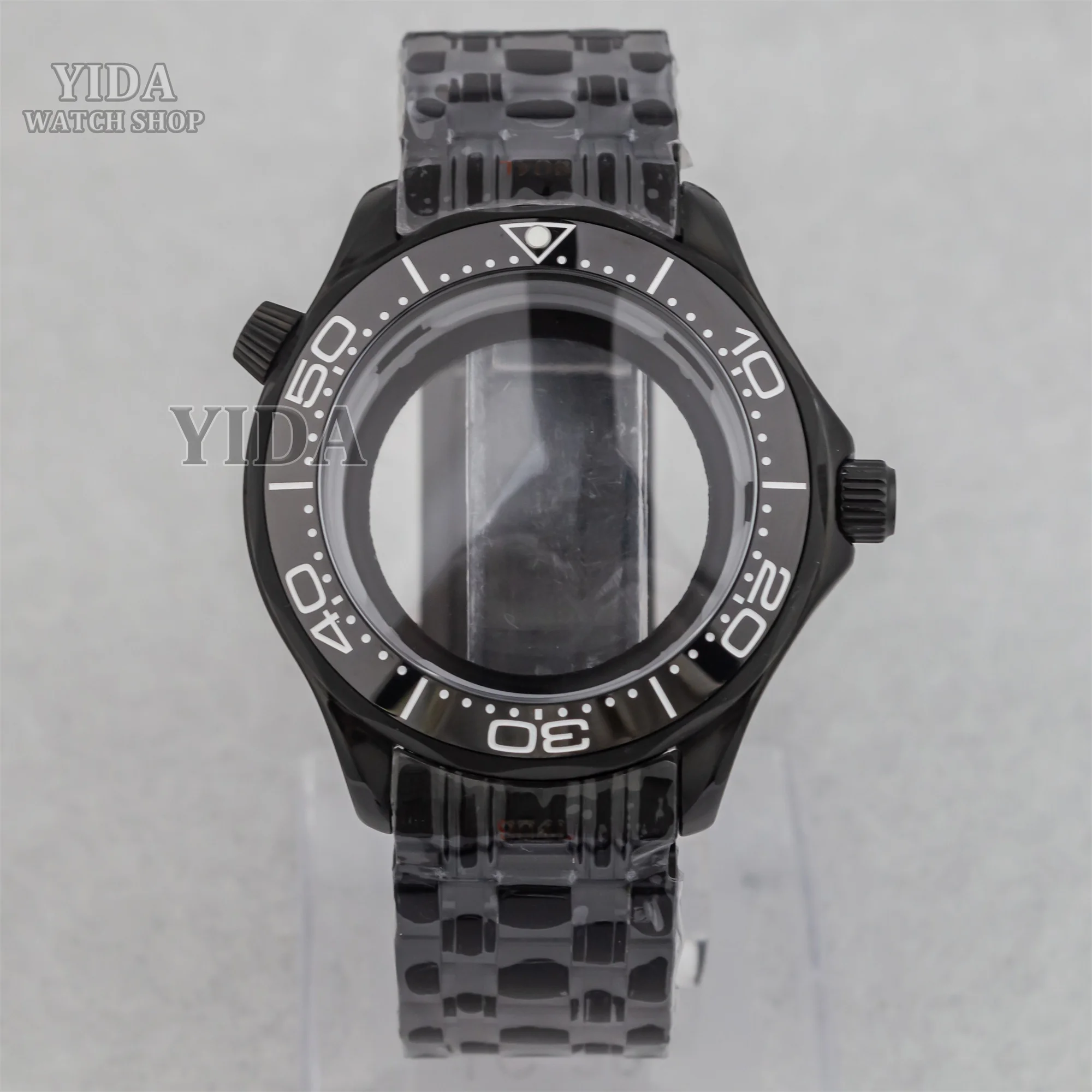 NH35 Cinturino per cassa dell'orologio Seamaster 300 10ATM Custodia in vetro zaffiro impermeabile adatta NH35 NH36 Movimento Mod Accessori Strumenti di riparazione