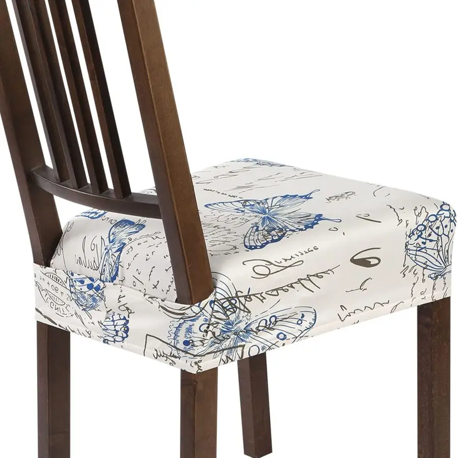 

Stretch Dining Chair Seat Covers Set of 6, Soft Removable Washable Seat Covers for Dining Chairs, Dining Room Seat Cover Protect