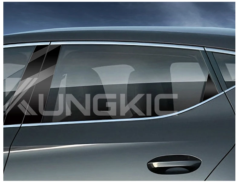 Für Seat Leon MK3 2013 2014 2015 2016 2017 2018 2019 2020 Autofenster Türsäule B C Säule Post Trim glänzend schwarz PC Aufkleber – Detail 11
