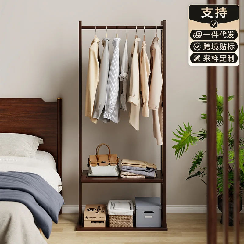 Hanger Floor-to-ceiling medieval coat rack rattan bedroom household bedside clothes hanger