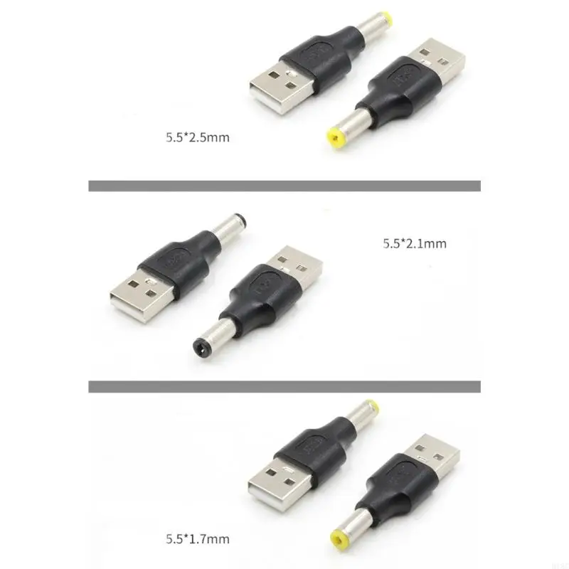 Adaptador Bus Usb 2,0 918C, Usb a 5,5x2,1, 2,5x0,7, 3,0x1,1, 5,5x2,5, 5,5x1,7, 4,8x1,7, enchufe adaptador Usb a para