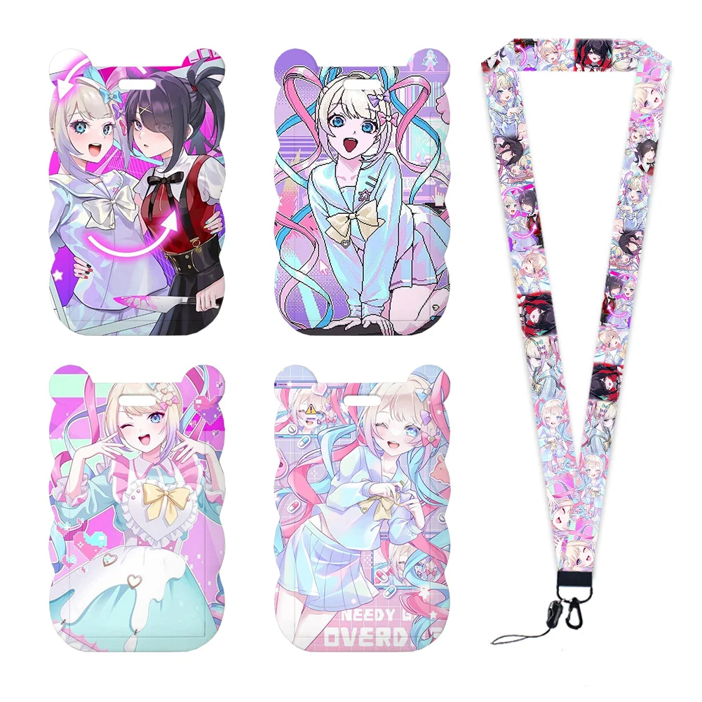 K N S O Girl Card Holder Neck Strap Student Bus Plastic Lanyard Accessory Public Transport ID Card Holder Plastic Card Holder
