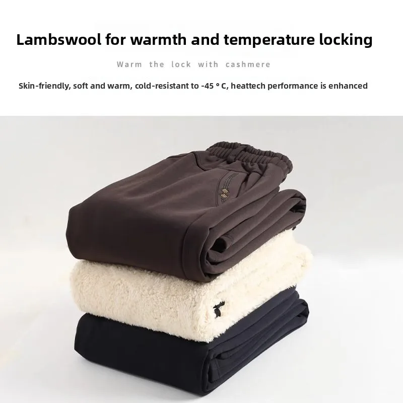 الشتاء السراويل الحرارية كبار النساء صوف مبطن فضفاض صالح سراويل قطنية أفخم الدافئة صالة ارتداء الجدة في الهواء الطلق شتاء غير رسمي