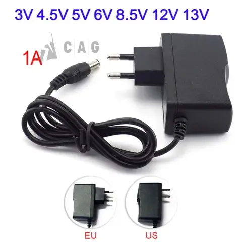 AC 110V - 220V Converter Power Adapter DC 5V 9V 12V 1A Power Supply Adapter DC 5.5mm x 2.1mm for arduino UNO R3 MEGA