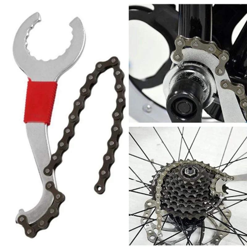 Bicycle repair tools Road mountain bike Crank wrench Chain remover Bottom sleeve Spoke wrench Free wheel tool Bicycle parts