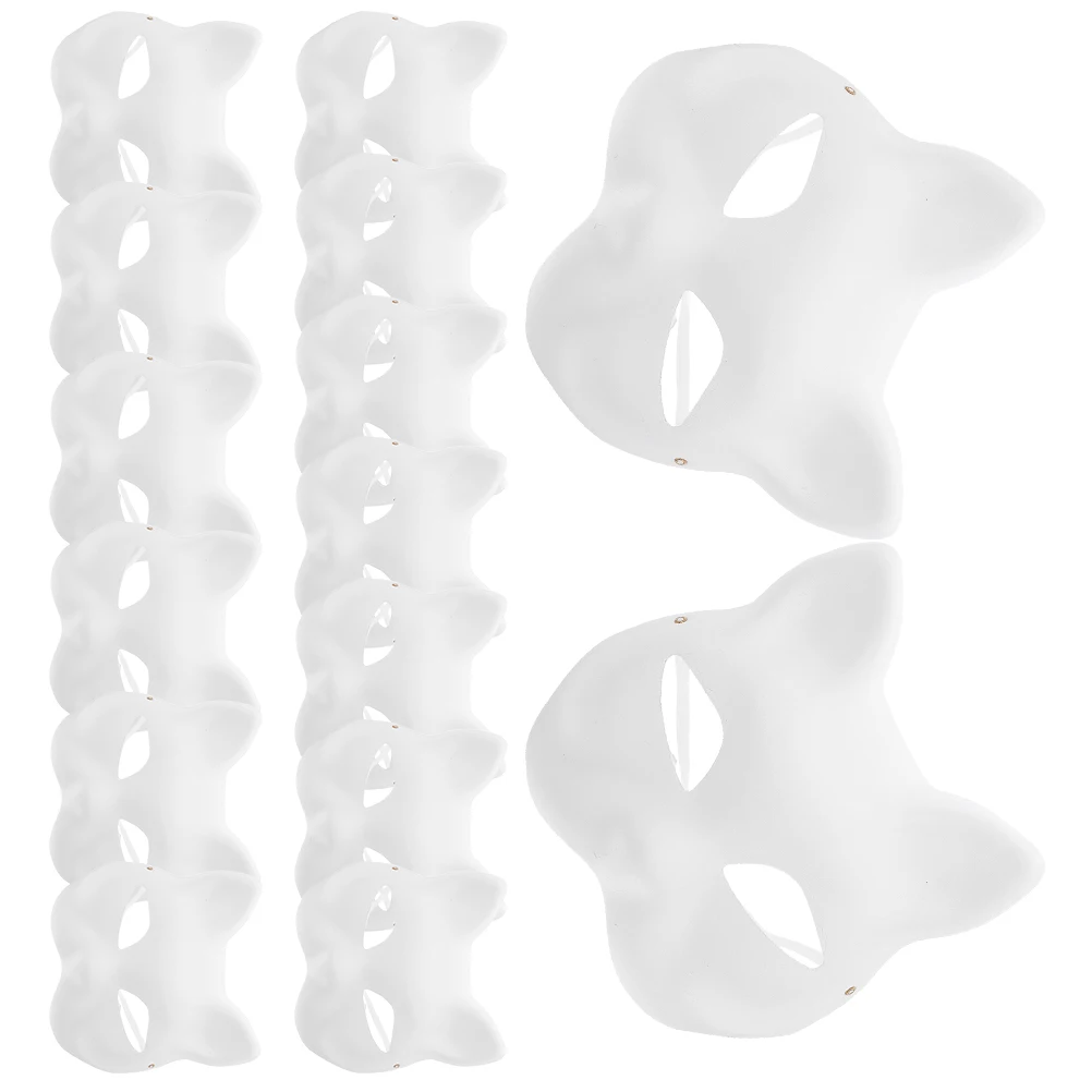 15 قطعة قناع تنكر غير مطلي يمكنك صنعه بنفسك أقنعة ورقية للحرف الفراغات هدايا الحفلات قناع تنكري للهالوين ديكور