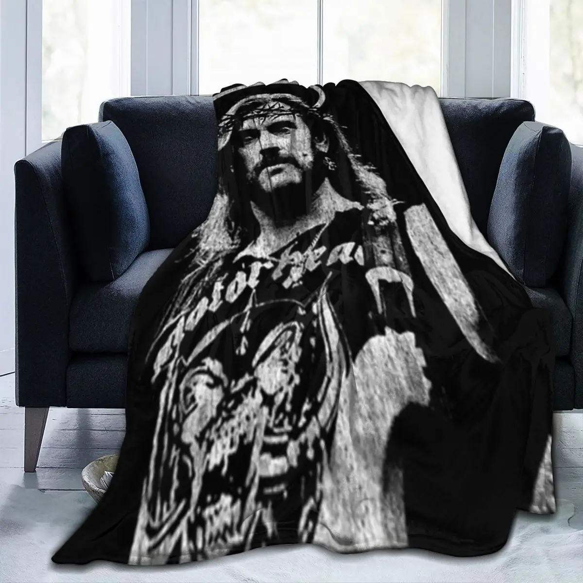 

Throw Blanket Lemmy Kilmister Lemmy Micro Fleece Four Sizes Blanket Personalized Portable Suitable For Sofa AntiPilling Blanket