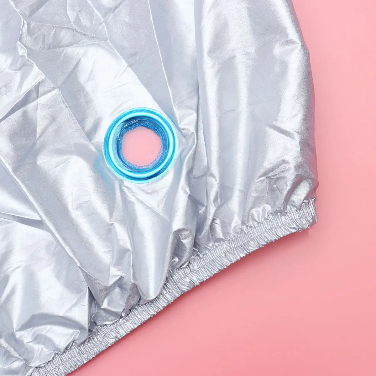 

Universal Motorcycle Cover Silver Size L Weatherproof Polyester Sun Block Rain Dustproof Outdoor Protector for Motorbike Atv