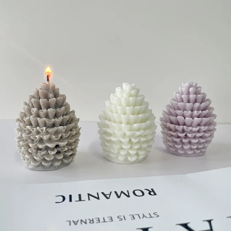 

3D Candle Silicone Molds Soap Molds Christmas Pine Cone DIY Candle Making Mold Tools Moldes De Silicona Para Velas Handcraft