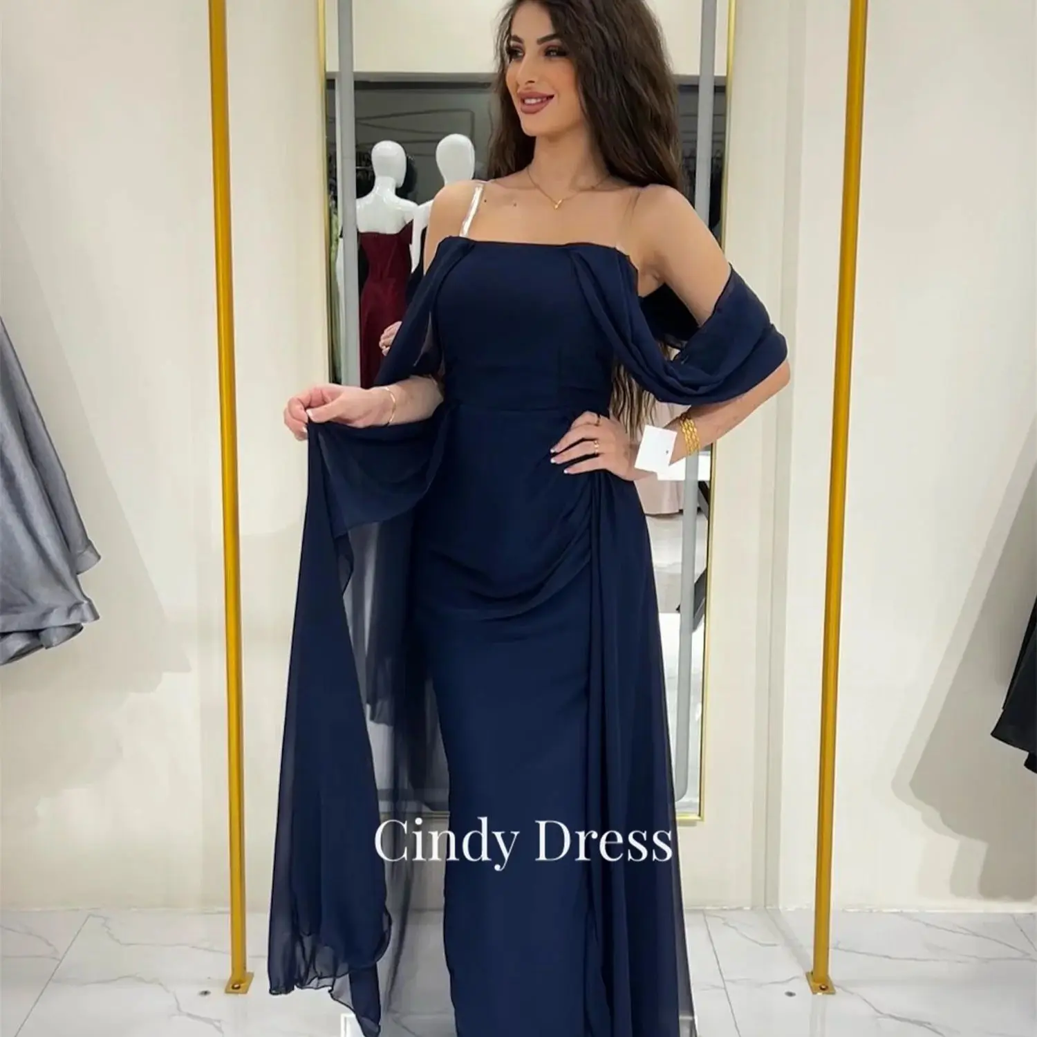 

Cindy Saudi Arabia Prom Dress Women Chiffon Dresses Gala Evening Luxury 2024 Grace Elegant Party Women's Quinceanera Woman Long