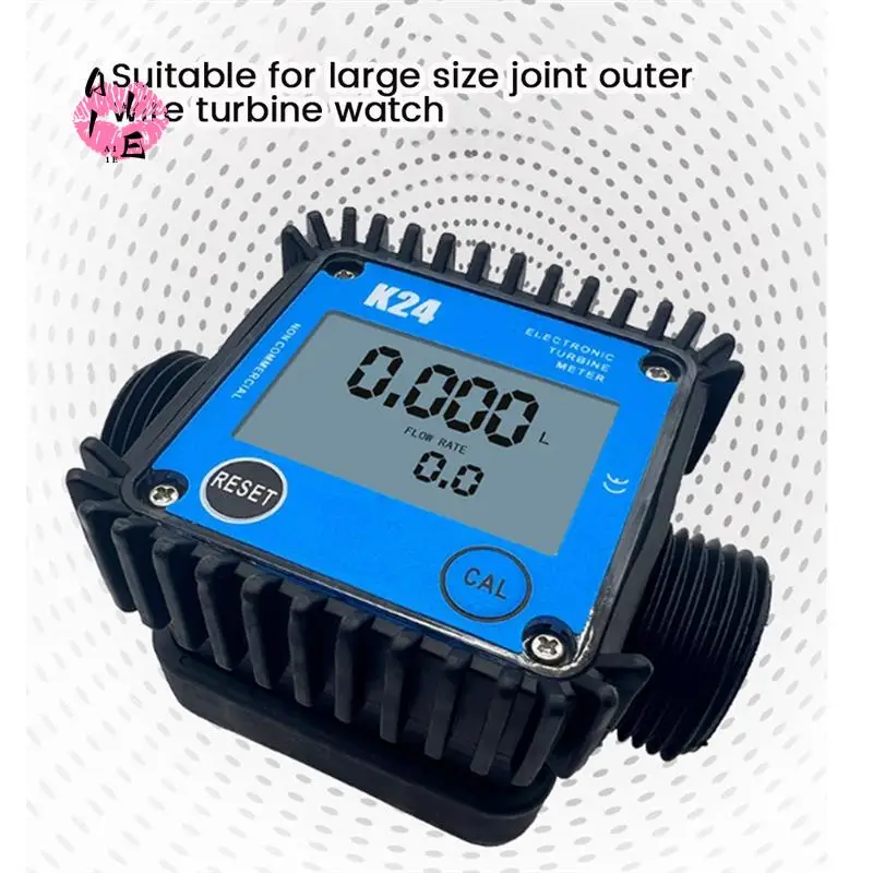 A11E-1 Piece LCD Fuel Flow Meter K24 For Turbine Digital Die-Sel Fuel Flowmeter Favorable Liquid Water Flow Measuring Tools