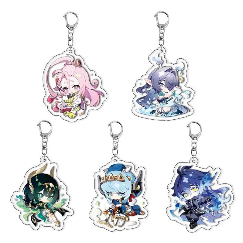 Chaveiro Acrílico do Jogo Genshin Impact Nefer Flins Lauma para Fãs, Charmoso Personagem de Anime, Acessórios de Moda