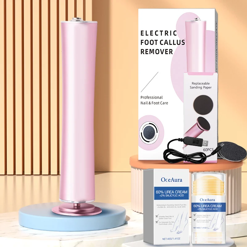 Electric Foot Grinder Set Foot Grinding to Remove Calluses Electric Pedicure Machine with Adjustable Speed Is Suitable for Men