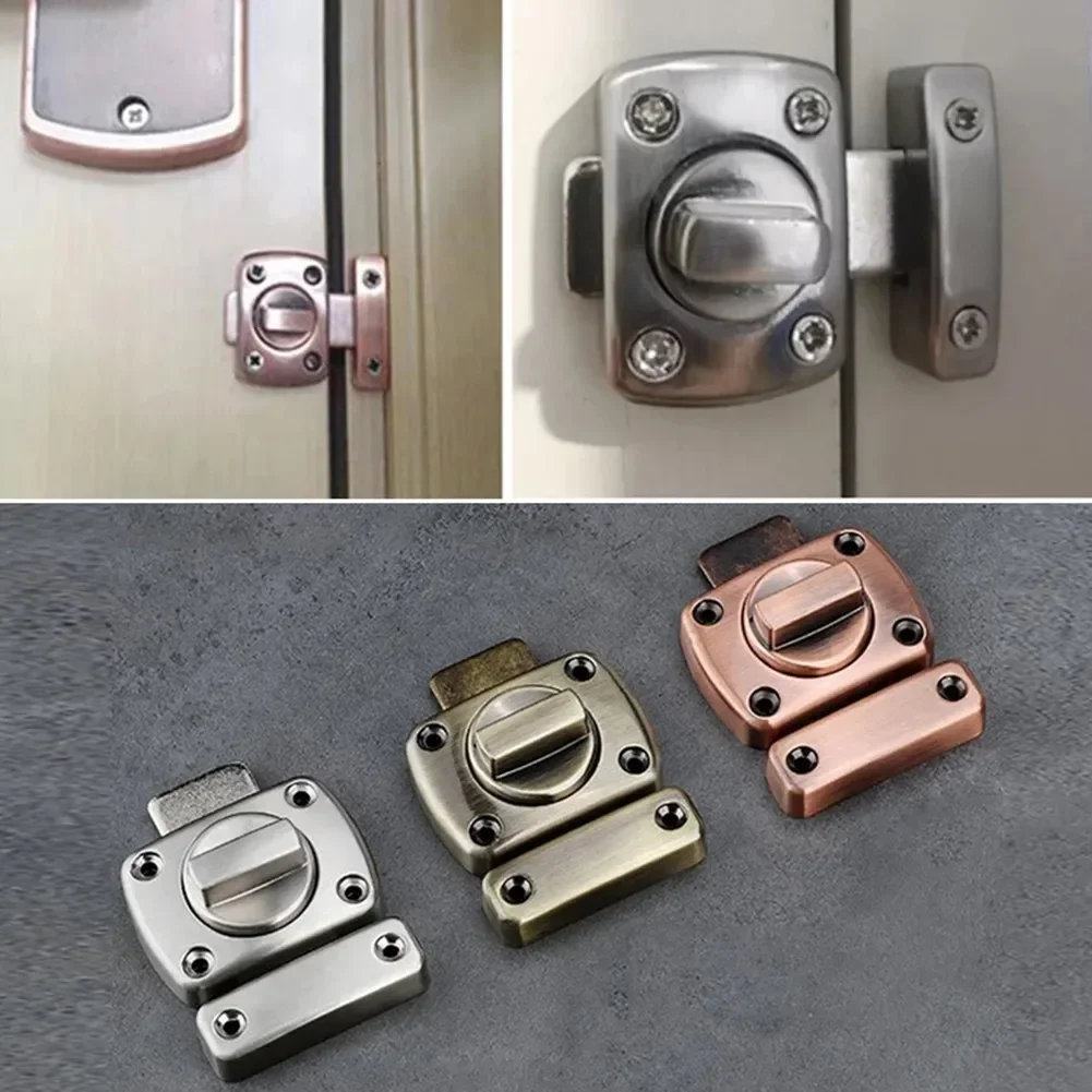 Anti-theft Door Lock Buckles Cast Metal Hook Door Latch Toilet Doors Right Angle Sliding Gate Lock Bolts