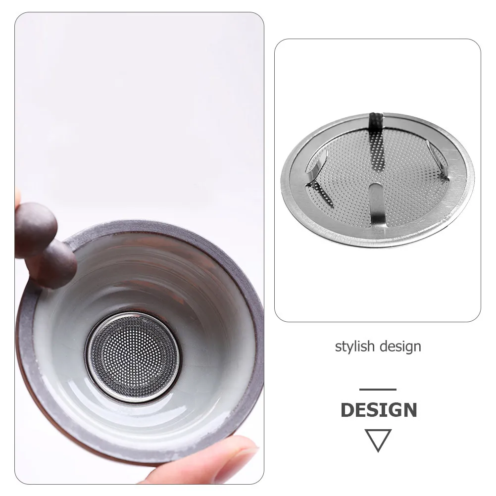 

20Pcs Stainless Steel Tea Strainer Mesh Filter Reusable for Loose Tea Brewing Coffee Soup Filter Leaf Mesh