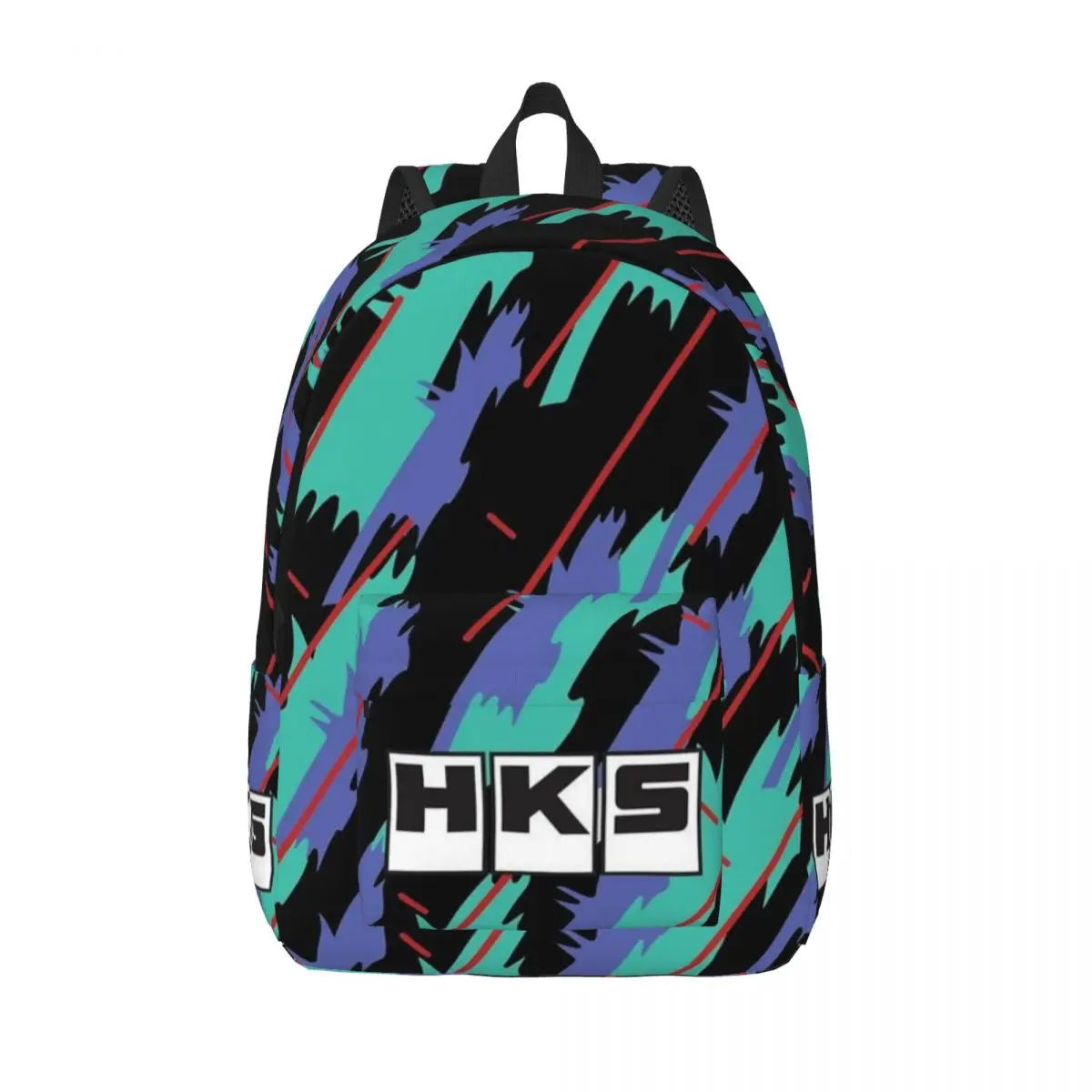 

HKS Retro Pattern New Fashionable Pattern School Bag Print Lightweight Backpack 15.7in 17.7in