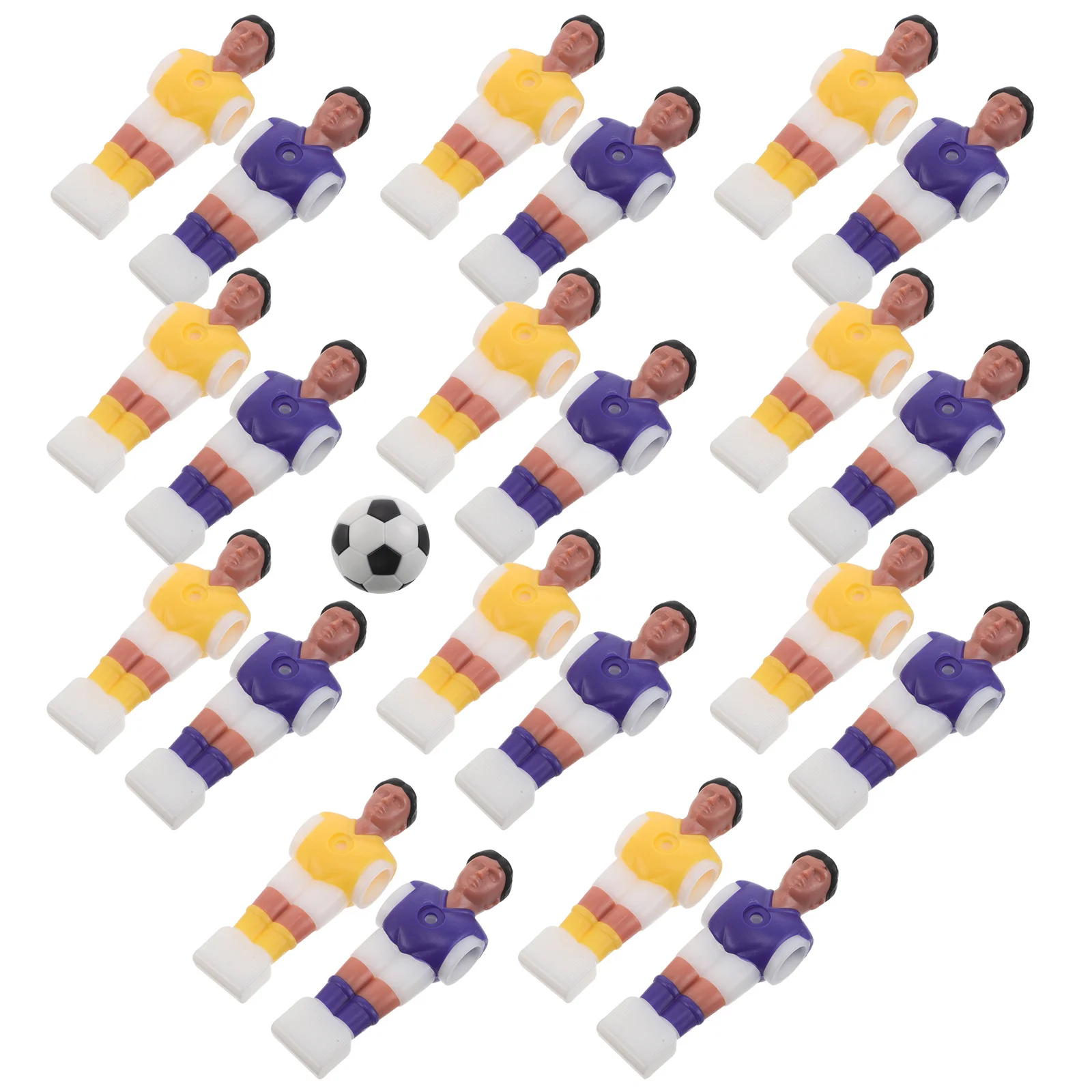 

1Set Tabletop Soccer Machine Accessories Miniature Resin Football Player Figures for Foosball Table Game Replacement Parts