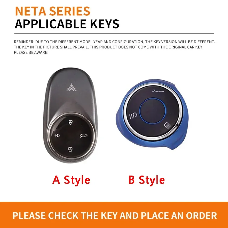 Car Smart Remote Key Case Cover For NETA V S Nezha U-II 610 Nezha NO1 NETA V 2022 2023 2024 Keyless Protect Keychain Accessories