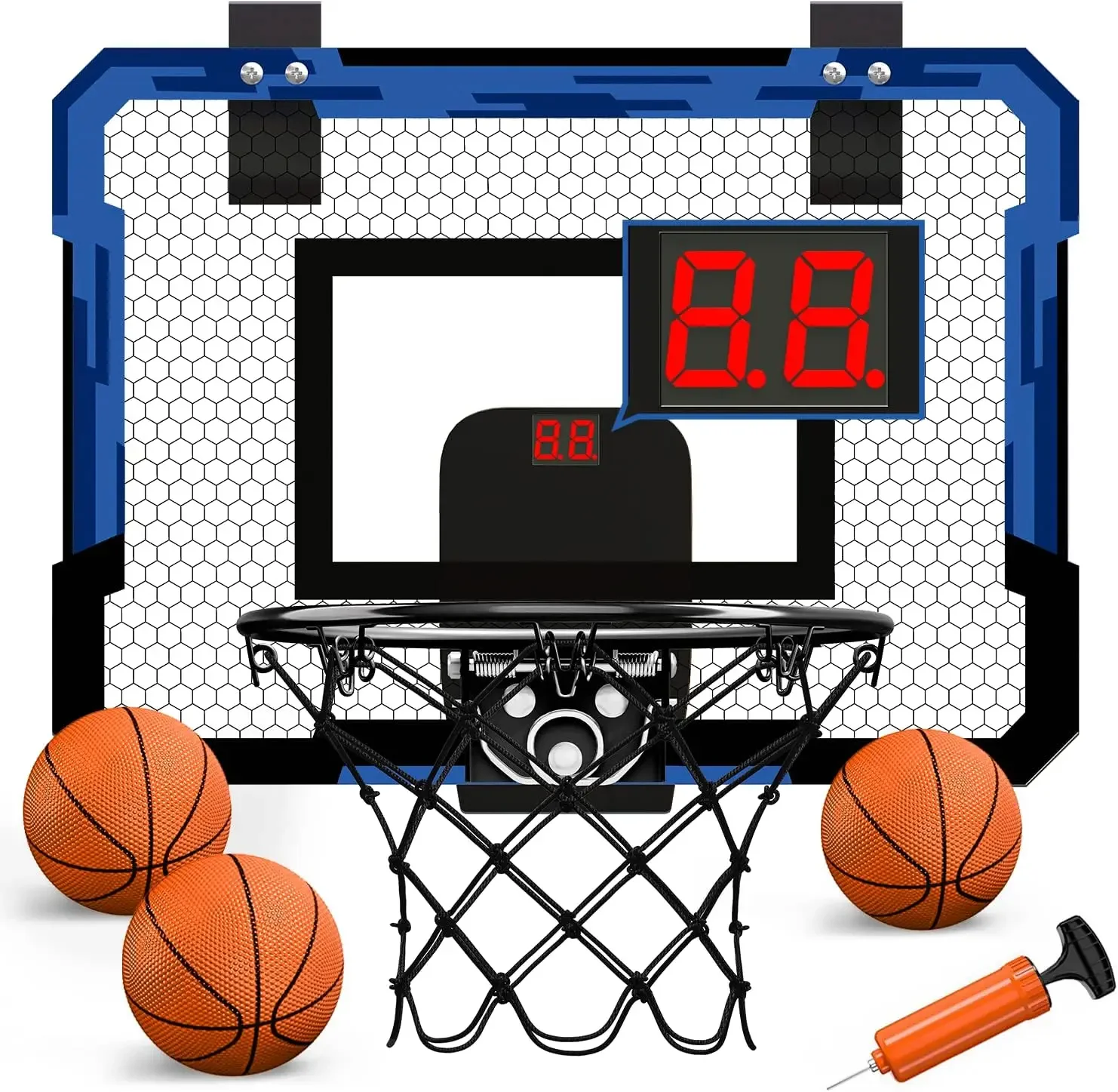 

2026 Mini Indoor Basketball Hoop and Balls Set Door Game for Kids Fun Basketball Toys