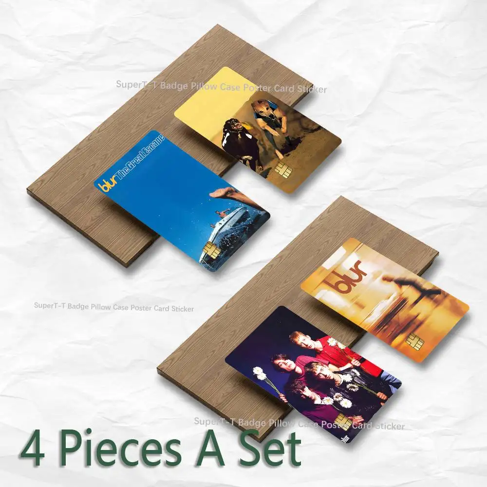 B-Blur Band Parklife Credit Debit Card Sticker Bus Pass Diy Waterproof Small Chip Film Sticker Decoration