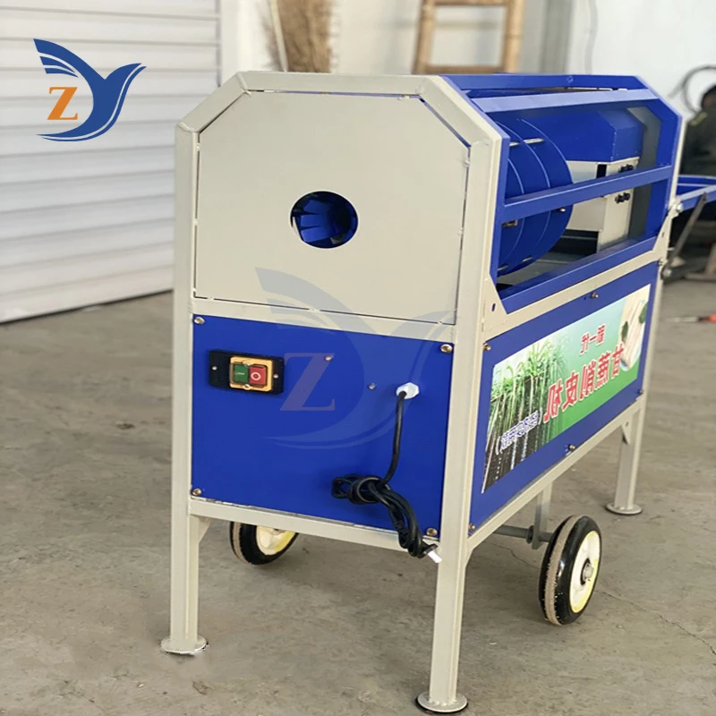 Sugarcane Peeler Machine Electric Commercial 100KG Per Hour Cane and Stripping Semi-automatic Pare Stainless Steel Skin Removing