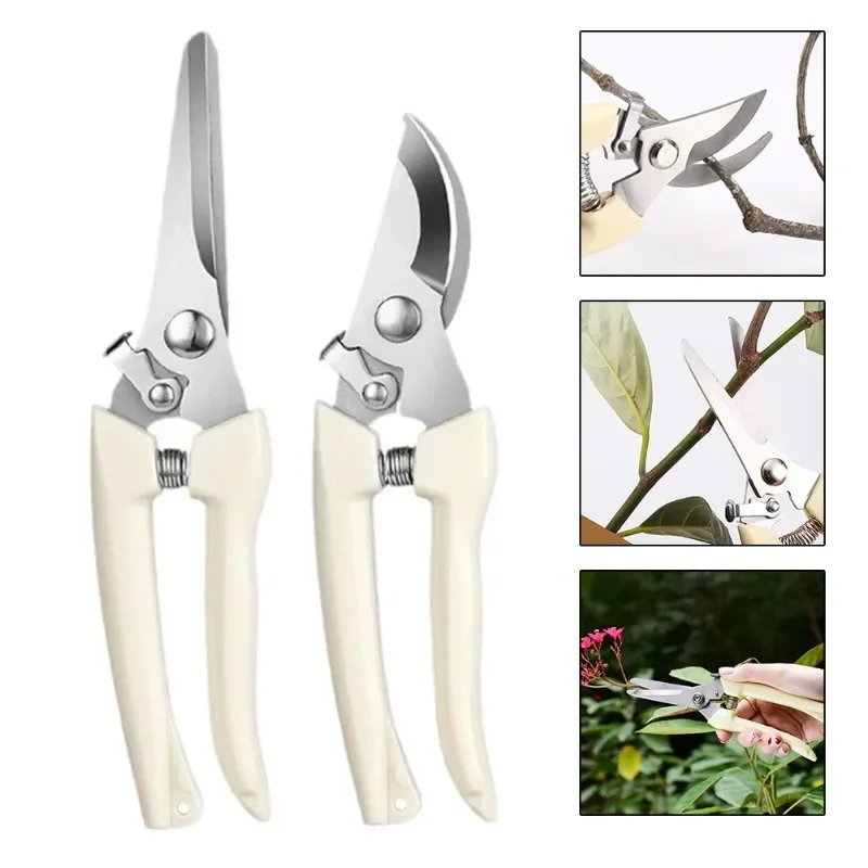 

BIESUO Stainless Steel Garden Shears Pruners Branch Pruners Fruit Picking Shears Tree Pruning Shears Outdoor Garden Tools