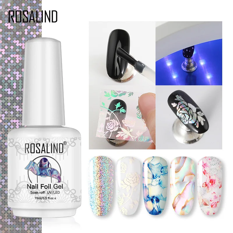 

Rosalind Transfer Nail Foil Sticker Adhesive Glue Starry Sky Sticker Transfer Gel UV Gel Polish DIY Manicure