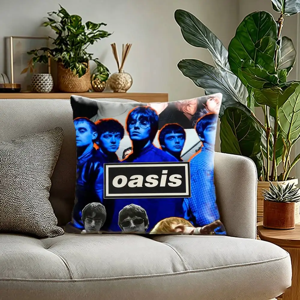 O-Oasis Band  Pillow Case Anti-dustmite Pillowcase Invisible zipper silky Sofa cushion cover for bedroom